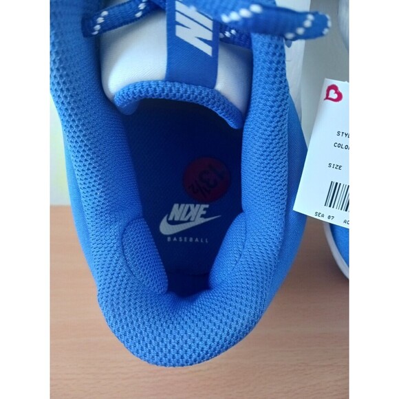 Nike Alpha Huarache Elite 4 MCS Mens Baseball Cleats Mens Blue White Size 13.5 main image 4